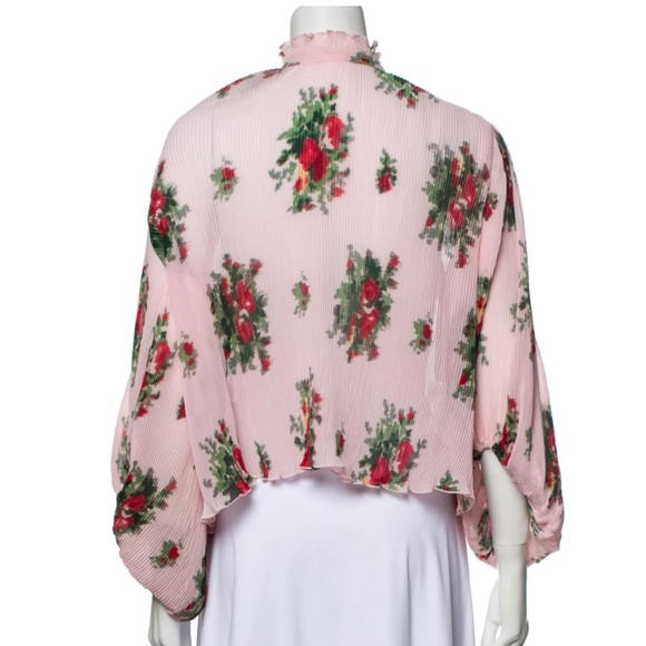 Ganni pink floral print blouse - size M (DK36/US6) - Picture 3 of 4